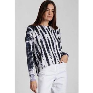 🎉Sanctuary Sunsetter Tie Dye Sweater, Women’s Sz Med, Purple/Lavender/Bla…